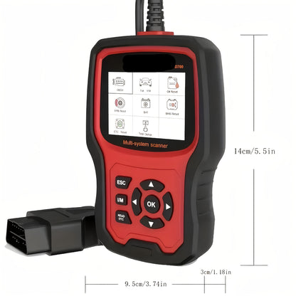 OBD2 Scanner – Auto Diagnosetool – Code Reader – Autoscanner – Foutcode Uitlezer – Bidirectionele Functie – 6,2 Inch Kleurenscherm – 7+ Resetfuncties