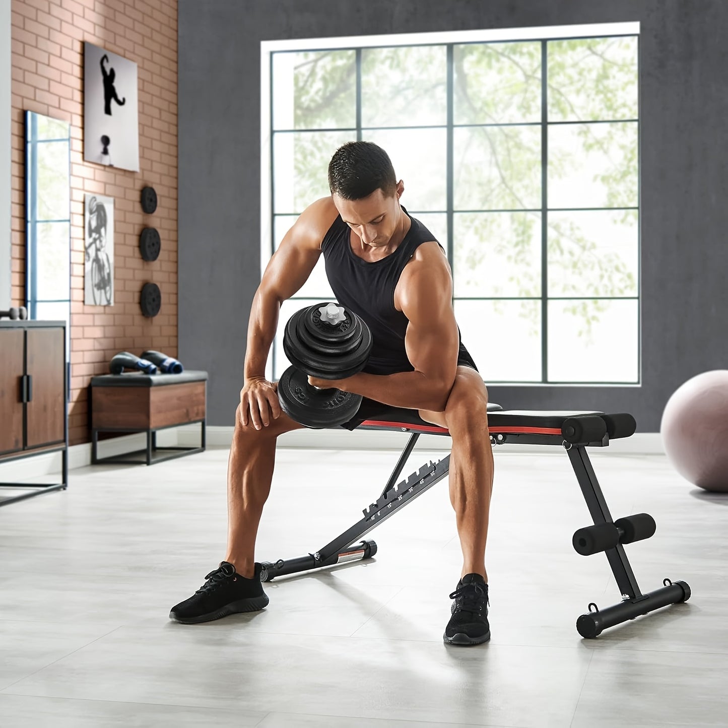 Verstelbare Halters – Dumbbells – Gewichtheffers – Krachttraining Gewichten – Freeweights – Set Van 2 X 30 Kg Gietijzer – Stalen Grip – Compact Voor Thuissport