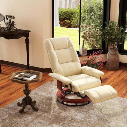 Adjustable Recliner Chair with 120kg Weight Capacity - Ergonomic Reclining Mechanism, Fabric & Wood Frame, 78x87x100cm Space-Saving Design for Living Room, Bedroom