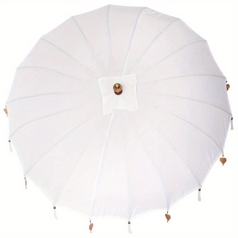 Parasol – Zweefparasol – Stokparasol – Balkonparasol – Tuinparasol – Crème – Ø 210-220 cm x 260 cm – Weerbestendig en Kantelbaar