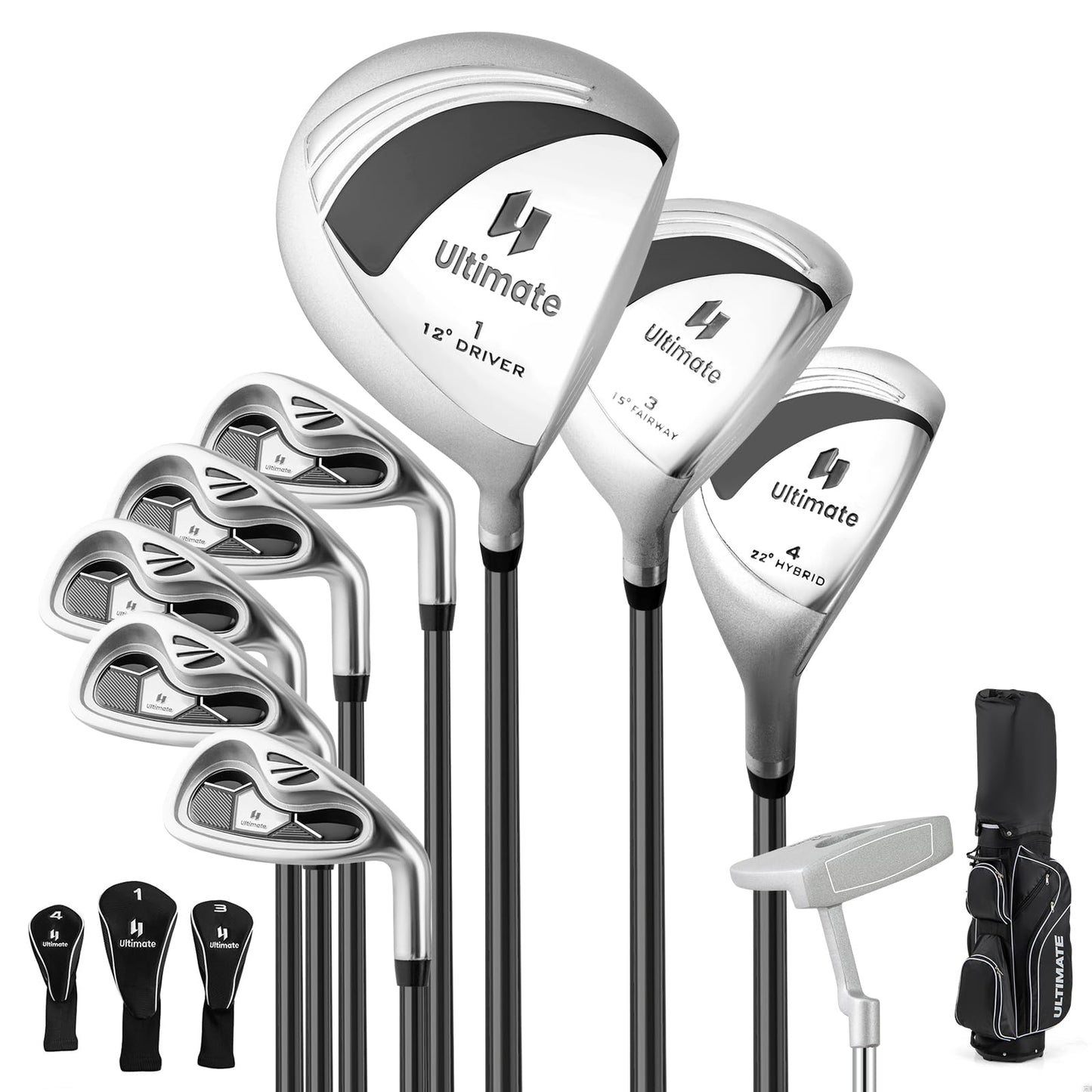 Complete Dames Golfset – Golfclubs Set – Golfset Dames – Rechtshandig Golfset – 9/11 Delig – Inclusief Regenhoes – Lichtgewicht Graphiet Stelen – Volledige Set Met Tas