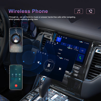 2DIN Android Autostereo – Double Din Radio – Multimedia Systeem – Autoradio Met Navigatie – Touchscreen Radio – 9 Inch HD Scherm – Draadloos CarPlay & Android Auto – AHD Achteruitrijcamera & DSP Geluid