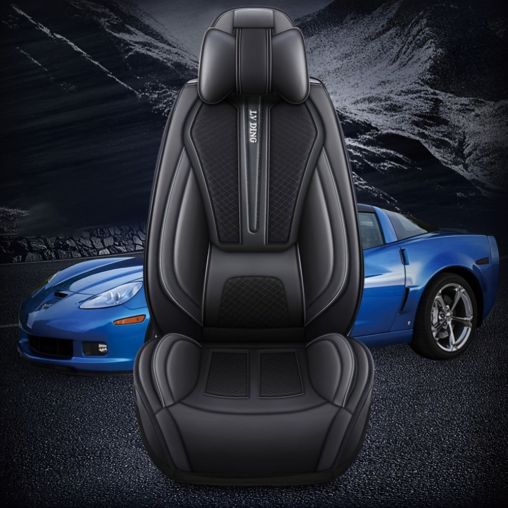 Autostoelhoes – Seat Cover – Stoelhoes – Autostoelbekleding – Autostoelhoes – 5-Zits PU-Leder – Waterafstotend & Ademend