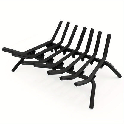 Houtkorf – Haardrooster – Brandhoutrek – Houtopslag – Houtmand – Smeedijzer – 46 cm – Robuust & Verhoogd Design