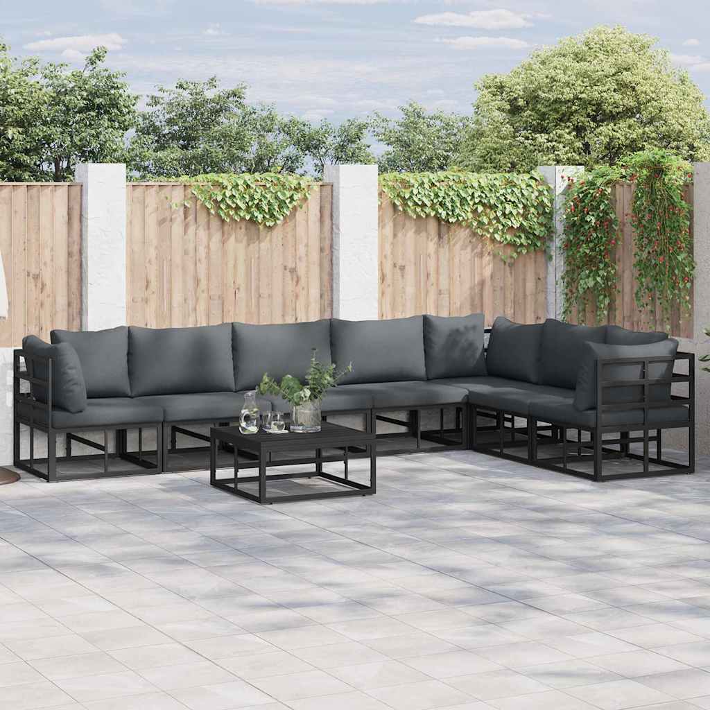 Tuinmeubelset – Loungeset – Zitgroep – Balkonset – Tuinset – Modulair ontwerp – Weerbestendig aluminium frame