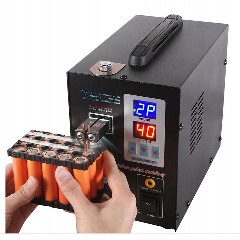Impulse lasapparaat – Impuls lasmachine – Spotlasser – Folielasapparaat – Kunststof lasapparaat – Instelbare lasstroom tot 800A – Voetpedaalbediening met LED-verlichting