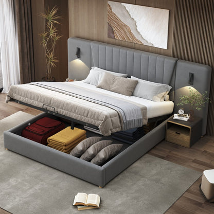 Uitschuifbare Slaapbank – Bedbank – Logeerbed – Sofa Bed – Slaapsofa – Stevig Massief Houten Frame – Inclusief Opbergruimte