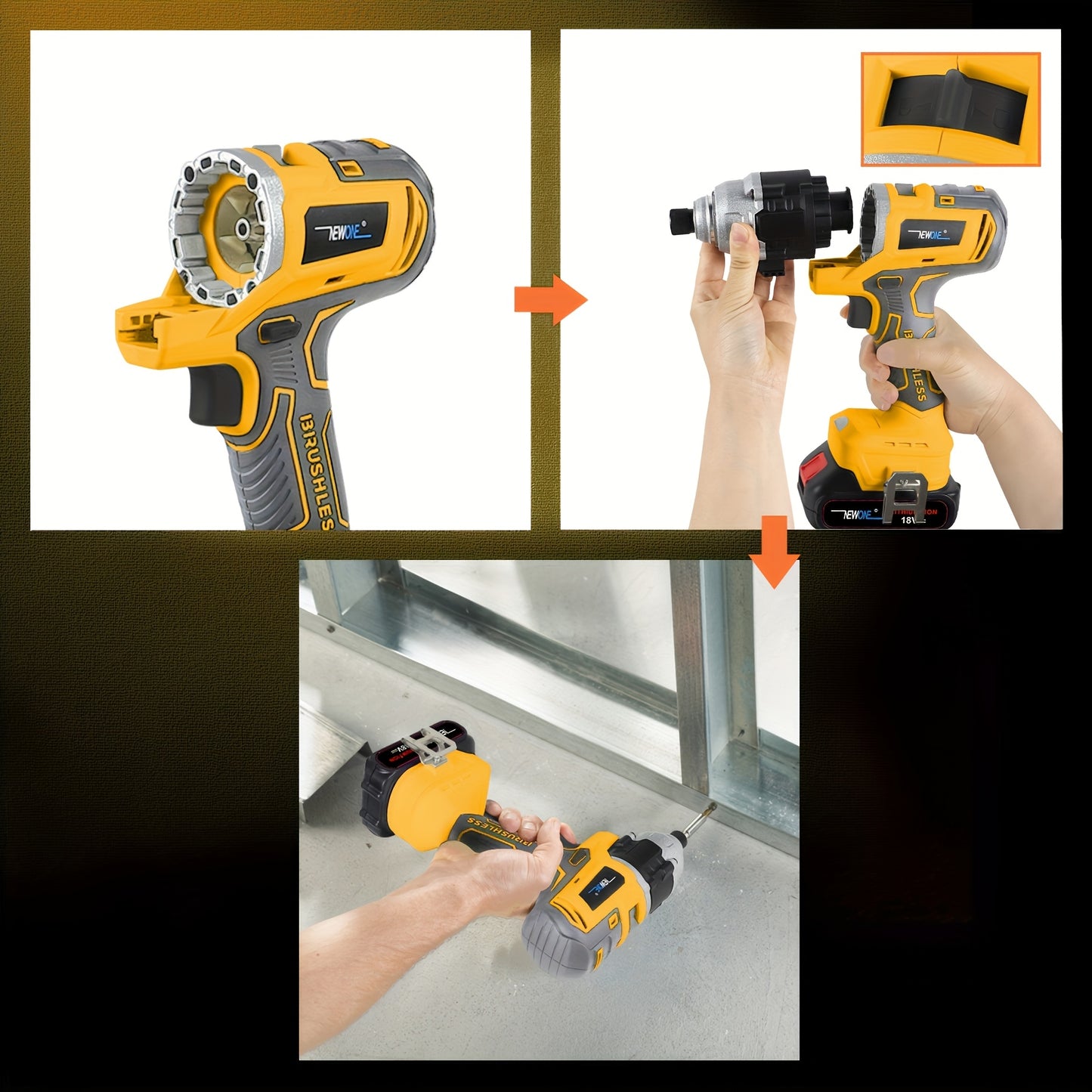 Accuboormachine – Schroefboormachine – Boormachine – Klopboormachine – Accuschroevendraaier – 8V Brushless Motor – 12-Delige Draadloze Gereedschapsset Met 2.0Ah Lithium Batterij