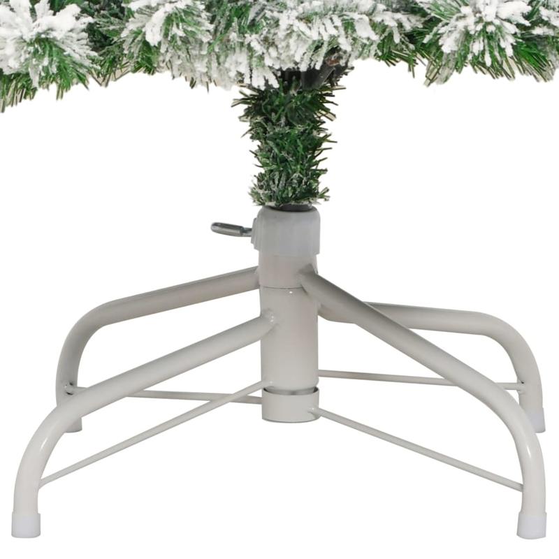 Kunstkerstboom – Nepkerstboom – Kerstboom – Kunstboom – Kerstversiering – 210 cm Extra Hoog – Beschikt Over 694 Takken Met Gesneeuwd Design