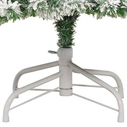 Kunstkerstboom – Nepkerstboom – Kerstboom – Kunstboom – Kerstversiering – 210 cm Extra Hoog – Beschikt Over 694 Takken Met Gesneeuwd Design