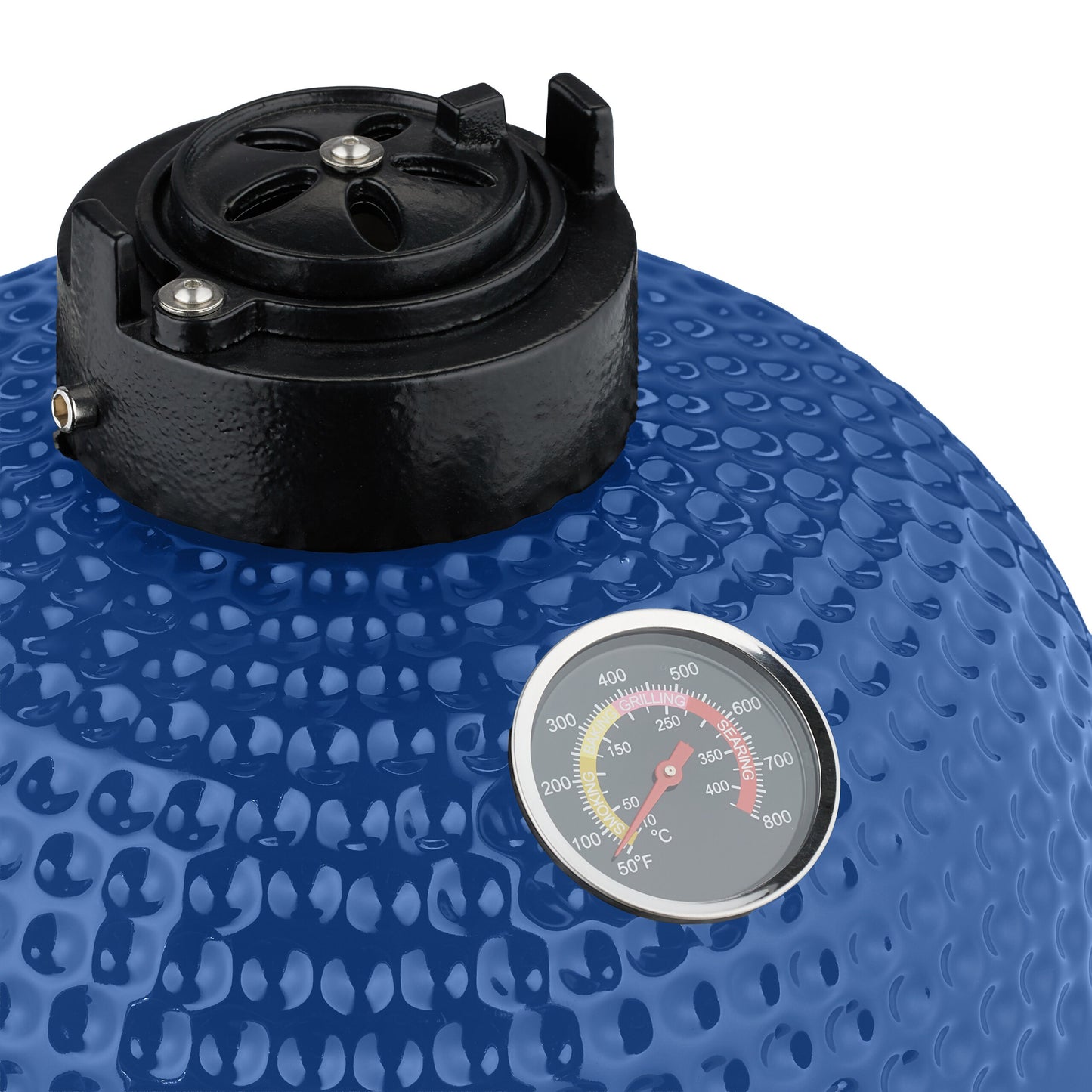 Kamado Grill – Houtskoolbarbecue – Keramische BBQ – Ronde Grill – Buitenoven – Rood – Ø 32 Cm – Geïntegreerde Thermometer – Optimale Warmteverdeling