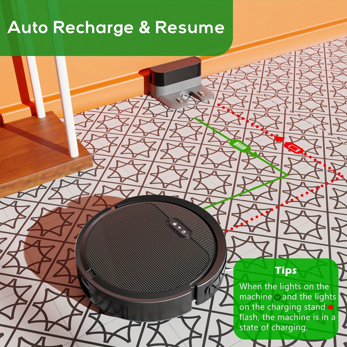 Robotstofzuiger – Robot Cleaner – Automatische Stofzuiger – Draadloze Zuiger – Slimme Schoonmaker – 4500 mAh Batterij – Wi-Fi Bediening