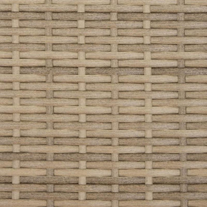 Ligstoel – Ligbed – Tuinstoel – Zonnebed – Poly Rattan Ligstoel Beige – Ergonomisch Design – Carbonstaal Frame