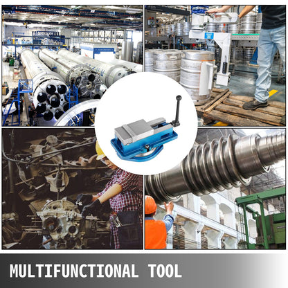 Freesbankklem – Bankklem – Werkbankklem – Freesmachineklem – Zaagklem – 10 cm Klemwijdte – 360° Draaibare Basis – Gietijzeren Stevige Grip