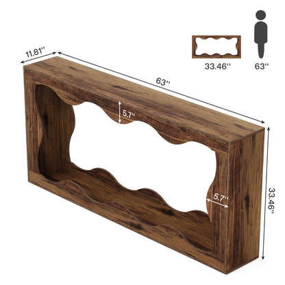 Smalle Sidetable – Smal Sideboard – Smalle Console Tafel – Smalle Bijzettafel – Smalle Haltafel – Landelijke Woonkamer Tafel – 160 cm Breed – Robuust Houten Blad
