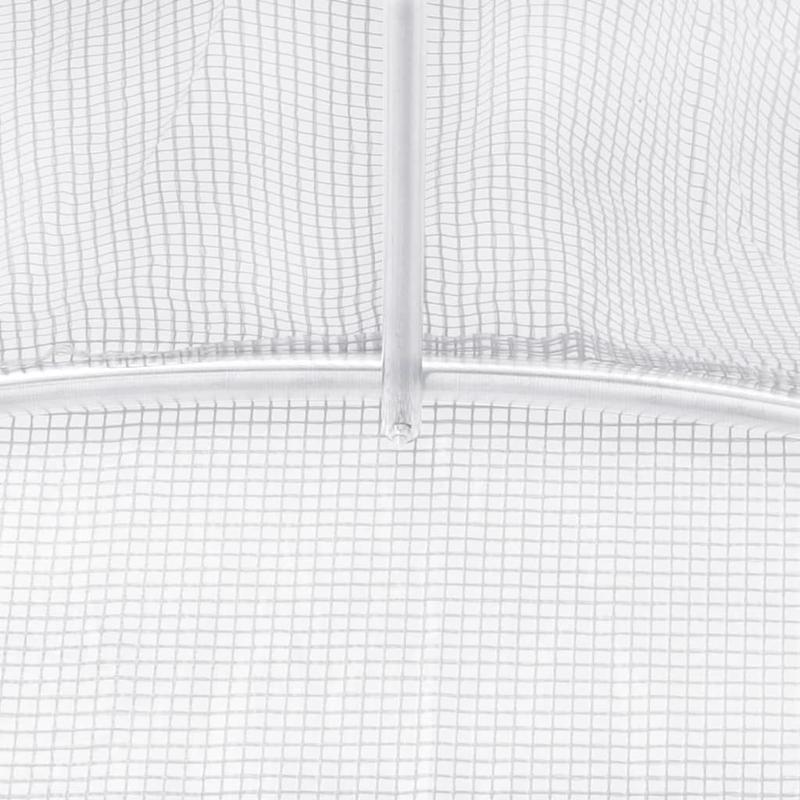 Kas – Serre – Tuinkas – Kweekkas – Bianco Variant – Stevig Wit Stalen Frame – Ruim 18 m² - 6x3x2 m