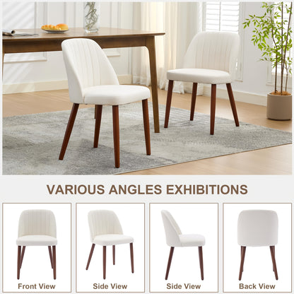 Moderne Eetkamerstoelen – Stoelen Set – Dining Chairs – Zithoek Stoelen – Keukenstoelen – Mid-Century Design – Compact & Ruimtebesparend – Gemakkelijk Te Reinigen