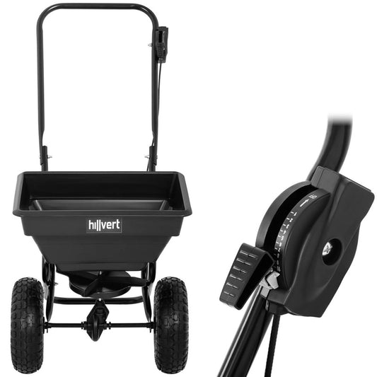 Spreader for Sowing Fertilizer for Lawn Salt Sand 14 L