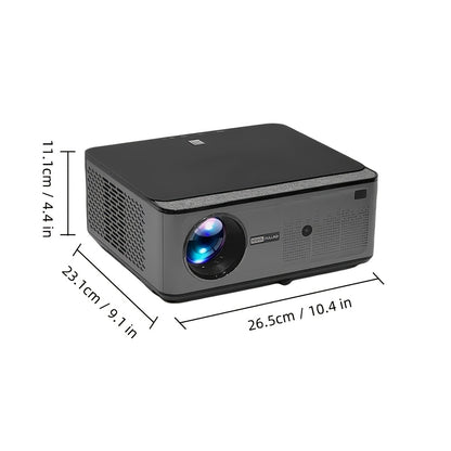 Full HD Projector – Beamer – Smart Projector – Wifi Projector – Android Projector – 1200 ANSI Lumen – Auto Focus & Keystone – Grijs