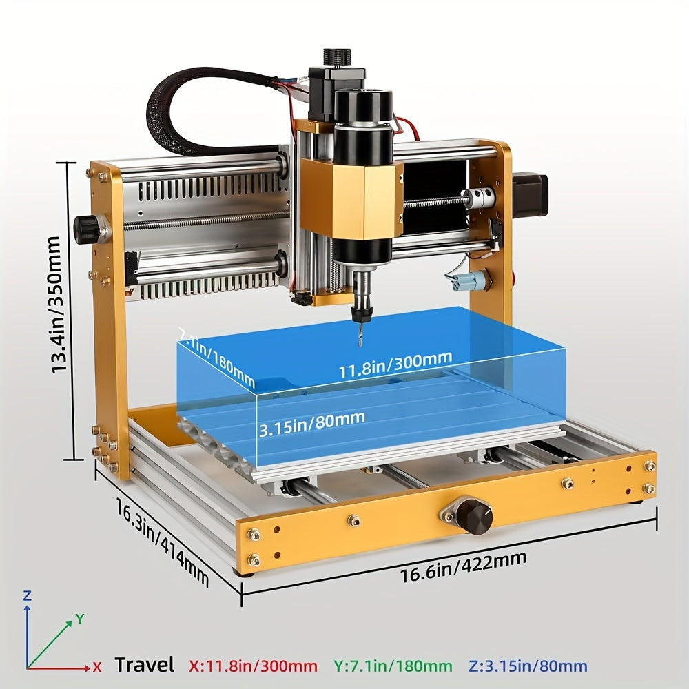 3018 Pro Max CNC Machine – CNC Router – Graveermachine – Freesmachine – CNC Router Kit – 500W Spindel – All-Metal Frame