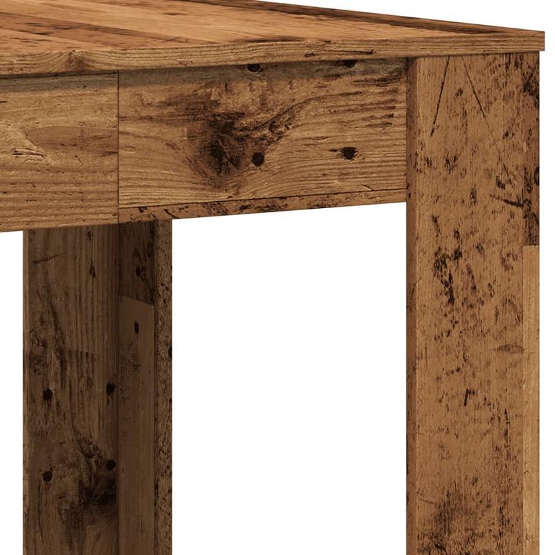 Eettafel – Tafel – Keukentafel – Eetkamertafel – Bureau – Rechthoekig – Hardhout – 140x74,5x76 cm – Ruim Tafelblad – Eenvoudige Montage