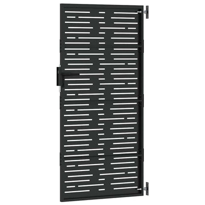 Poort – Tuinpoort – Schuttingdeur – Tuinschutting – Hekwerk – Metaal – Cortenstaal Vierkant – 85x100 cm – Duurzaam – Weerbestendig