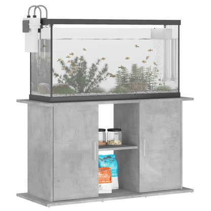 Aquariummeubel – Aquariumstandaard – Aquariumkast – Visbakstand – Houten Standaard – Grijs – Stevige Constructie – Duurzaam Materiaal