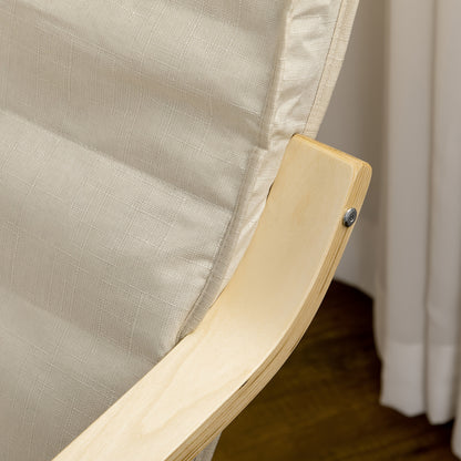Loungestoel – Fauteuil – Relaxstoel – Woonkamerstoel – Tuinstoel – Verstelbare Voetensteun – Geschikt Voor Harde Vloeren