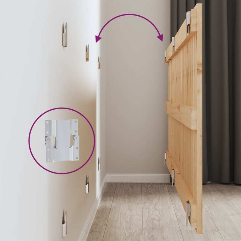 Hoofdbord – Houten Hoofdeinde – Bed Hoofdbord – Bedframe Hoofdbord – Slaapkamer Hoofdsteun – Bruin – Massief Hardhout – Strak Design – 160x60 cm