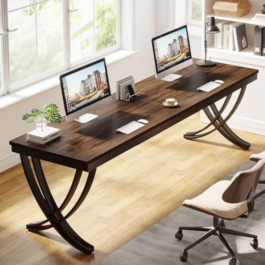 Vintage Bureau – Computertafel – Werktafel – Schrijftafel – Industrieel Bureau – 150 cm Groot – Verstelbare Lade-unit