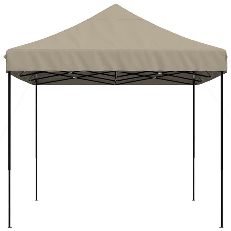 Collapsible Pop-Up Party Tent 440X292X315 Cm in Taupe Color