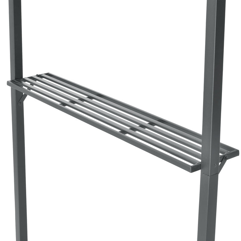 Tuinpaviljoen – Partytent – Prieel – Pergola – BBQ Paviljoen – Stevig Gepoedercoat IJzeren Frame – Waterafstotend Dubbel Polyester Dak 250x241x151 cm