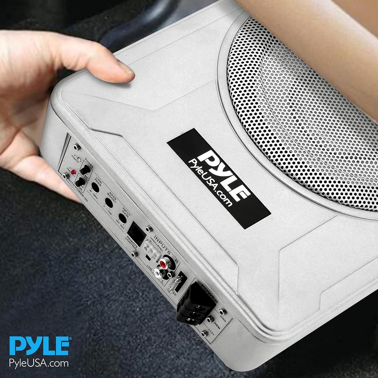 Subwoofer – Autosubwoofer – Actieve Subwoofer – Marine Subwoofer – Onderstoel Subwoofer – 600 Watt Versterker – Compact Laagprofiel Design