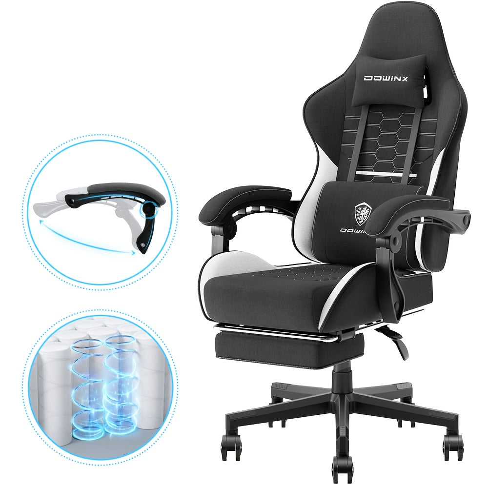 Gamingstoel – Gamestoel – Gaming Chair – Bureaustoel – Game Stoel – Hoog Rugpand – Ademend Katoenmateriaal