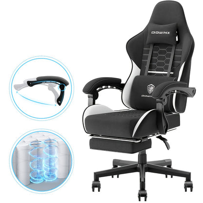 Gamingstoel – Gamestoel – Gaming Chair – Bureaustoel – Game Stoel – Hoog Rugpand – Ademend Katoenmateriaal