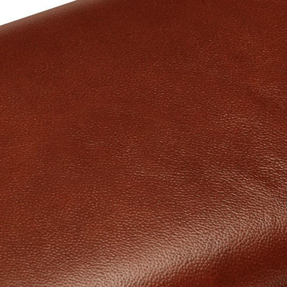 Gymnastics bench 38cm real leather and solid mango wood brown