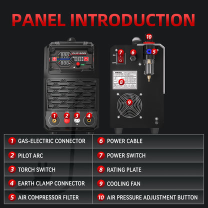Plasmasnijder – Metaalsnijder – Snijmachine – Plasmasnijmachine – Snijbrander – 50 Ampère Output – IGBT Inverter Technologie