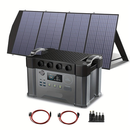 Powerstation – Draagbare Energiecentrale – Batterijpack – Stroomvoorziening – Zonne-energie – 2400W Vermogen – 1451,6Wh Capaciteit - QUORE