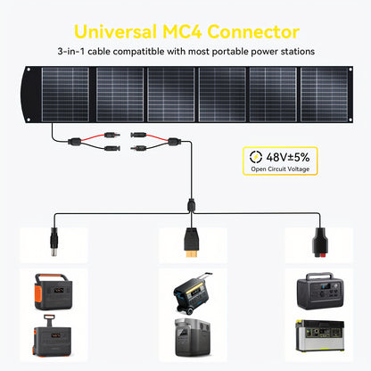 Zonnepaneel – Solar Panel – Opvouwbaar Zonnepaneel – Draagbaar Zonnepaneel – Zonne-energie Paneel – 400W Hoog Vermogen – Monokristallijn Met Kickstand