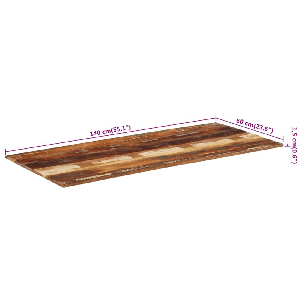 Tafelblad – Tafelplaat – Vervangingsblad – Blad Voor Eettafel – Salontafel – 60x140 cm – Duurzaam Houtvrij Kunststof - QUORE