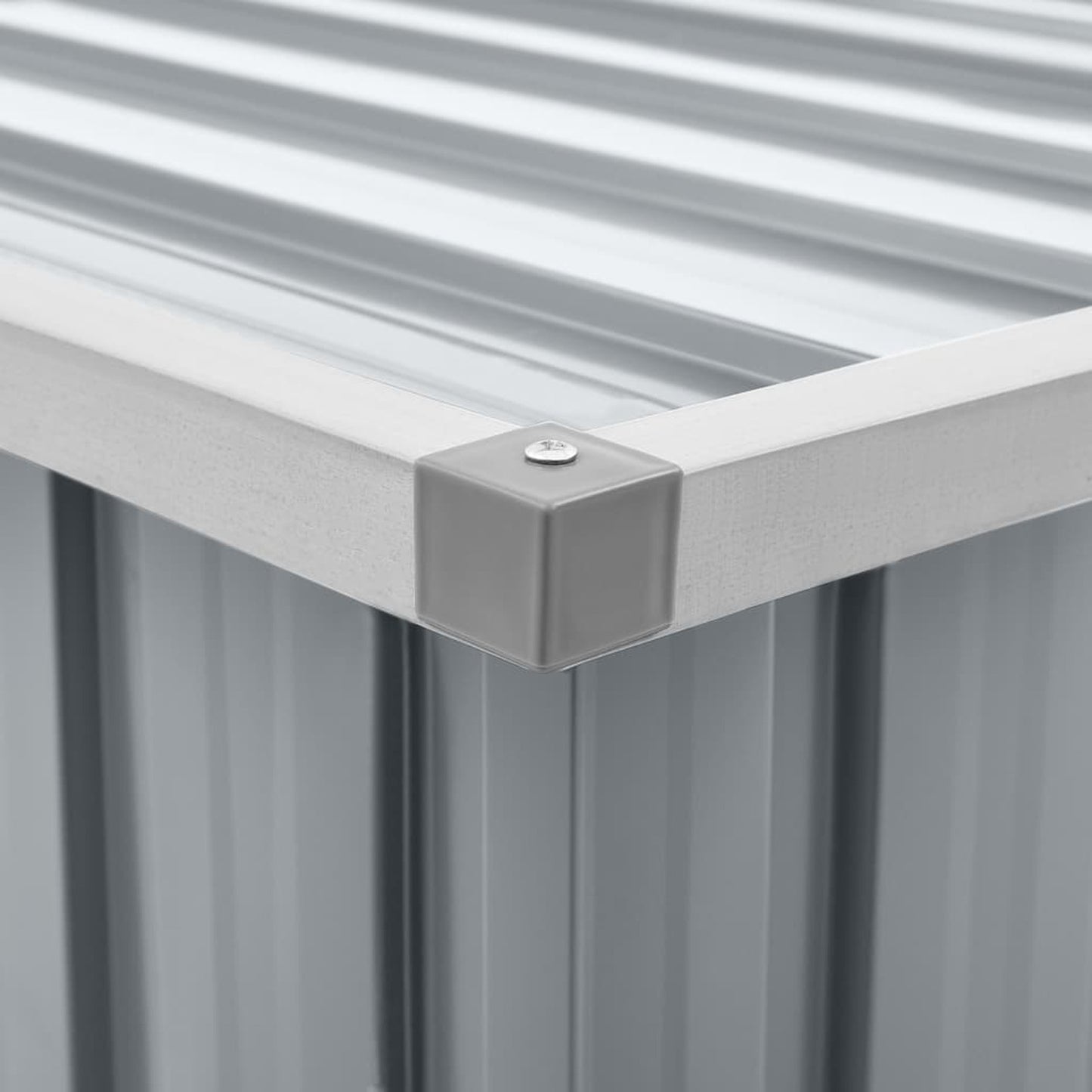 Tuinopslagbox – Opbergbox – Opslagkist – Tuinkist – Buitenopberger – Gegalvaniseerd Staal & Kunststof – 129x67x65 cm – Scharnierend Deksel – Weerbestendig & Ruim