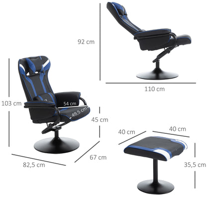 Relaxfauteuil – Relaxstoel – Ligstoel – Stoel Met Voetensteun – Verstelbare Rugleuning Tot 130° – Waterafstotend Materiaal