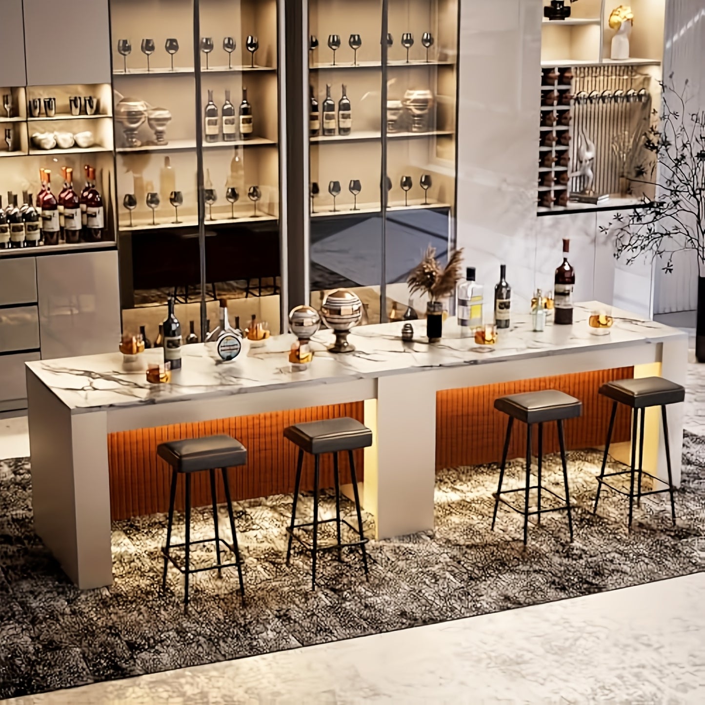 Eettafel – Keukentafel – Dinertafel – Tafel – Tafeltje – Wit Nepmarmer – 160x80x80 cm – Geschikt voor 6-8 Personen