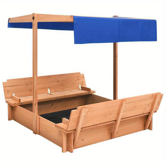 Buitenzandbak – Speelzandbak – Tuinzandbak – Zandbak Met Dak – Houten Speelhuis – 112x112x112 cm – Duurzaam Hout