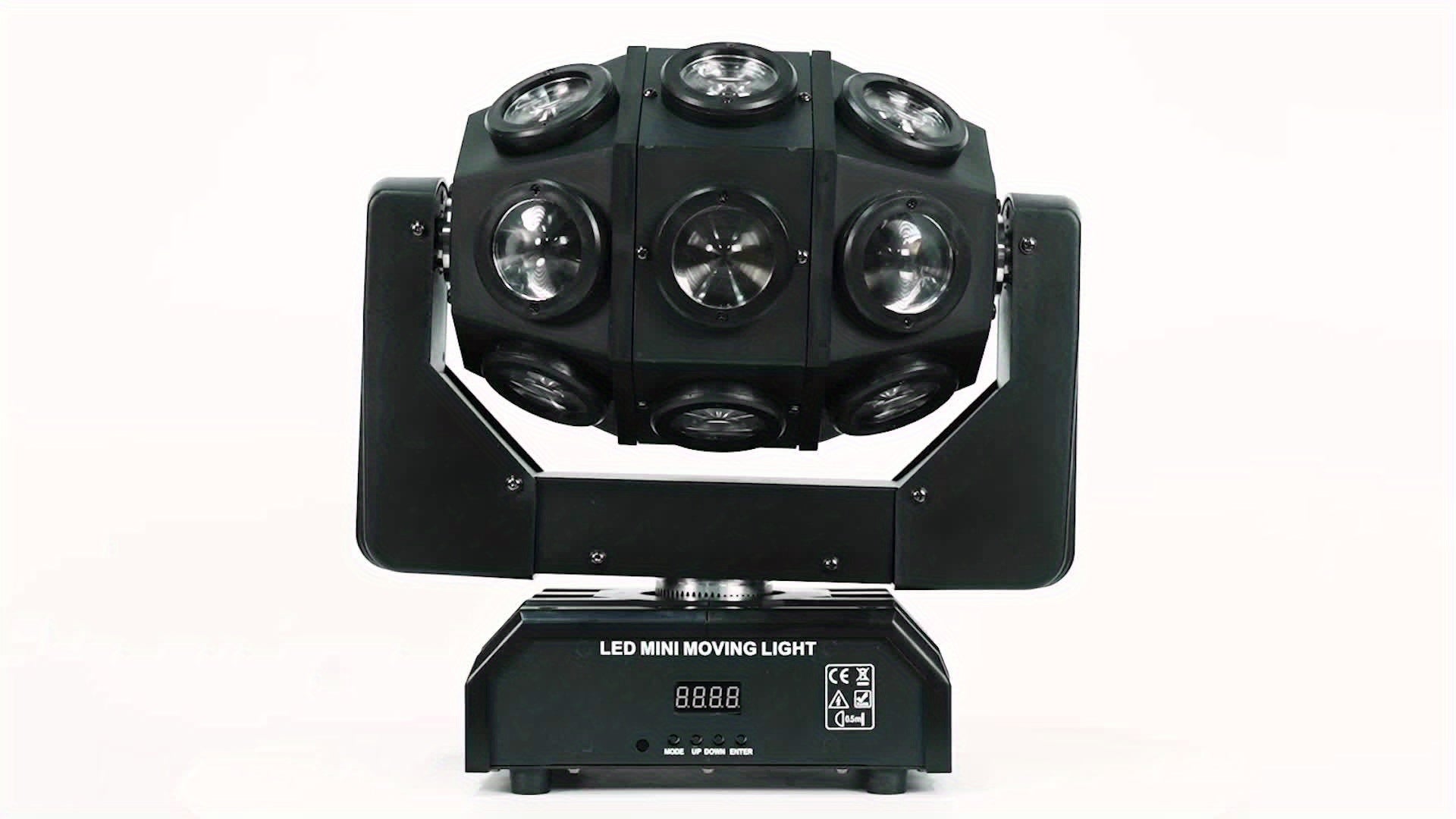 270W Moving Head LED Spot – RGBW Stage Licht – DJ Licht – Discotheek Verlichting – Party Verlichting – 18 LED’s – DMX512 & Geluidsactivatie - QUORE