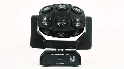 270W Moving Head LED Spot – RGBW Stage Licht – DJ Licht – Discotheek Verlichting – Party Verlichting – 18 LED’s – DMX512 & Geluidsactivatie - QUORE