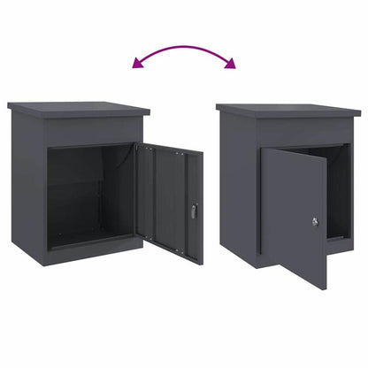Pakketbrievenbus – Pakketbox – Brievenbus – Pakketbox Buiten – Vrijstaande Brievenbus – Gegalvaniseerd Staal – Slot Met Anti-Diefstal Sluiting – Weerbestendig 44x35x59 cm