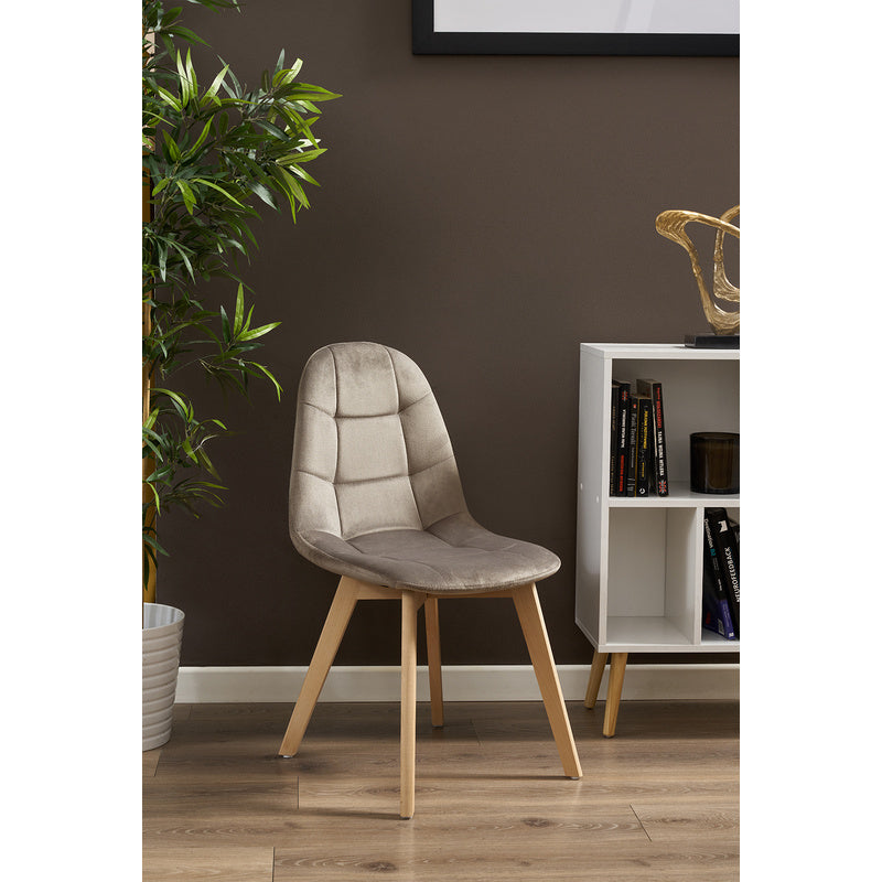 Stoelpoten – Meubelpoten – Stoelpootdop – Stoelpootbeschermers – Beukenhout – Set Met Schroeven – Geschikt Voor Beige Velvet Stoel – Max. Draagvermogen 130 kg