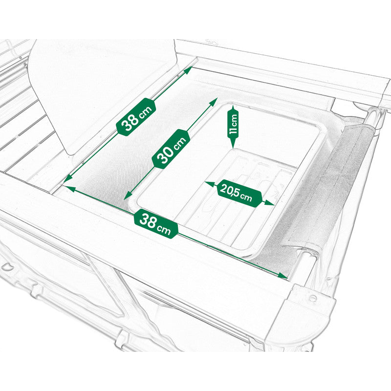 Kampeertafel – Buitenkeukentafel – Opvouwbare Keukentafel – Campingtafel – Outdoor Keukenkast – Inklapbaar & Draagbaar – Hittebestendig Stalen Tafelblad