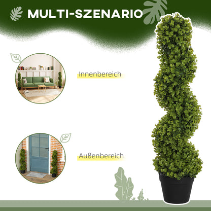 Kunstplant – Kunstbloemen – Nepplant – Kamerplant – Decoratieplant – 2 stuks in pot – 90 cm hoog – Onderhoudsvrij kunststof
